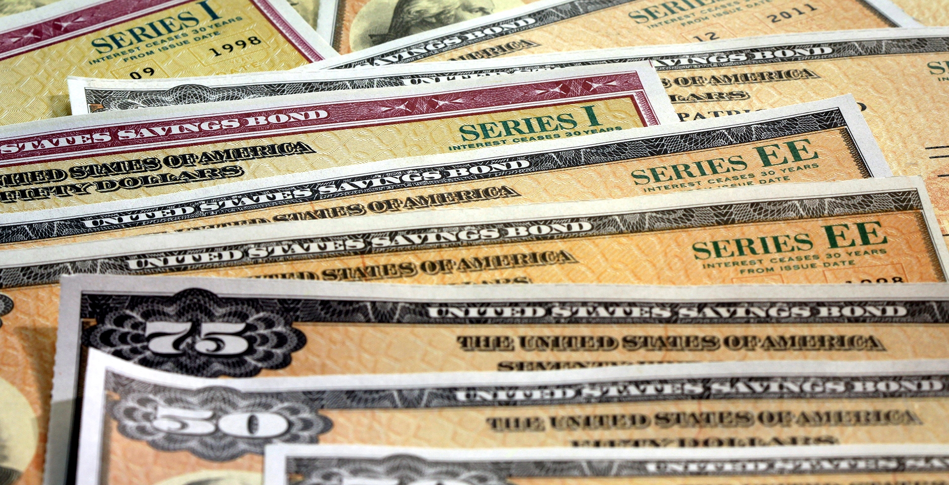 stack of Savings Bonds